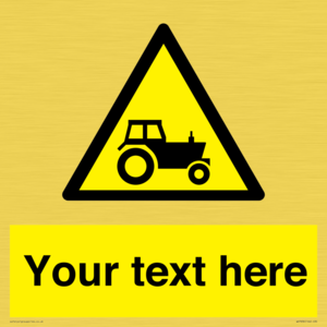 Custom warning farm machinery